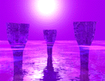 Purple pillars